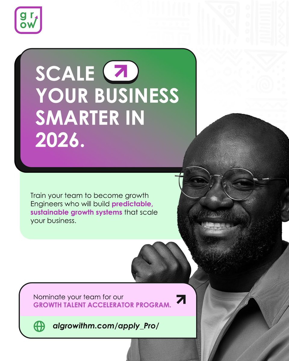 algrowithm's tweet photo. If your 2026 goal is to scale smarter, start with your team.
GTAP trains them to build systems that drive predictable, sustainable growth💫🤩

Nominations now open, Apply for GTAP PRO today!

https://t.co/E3jjiCCLaB https://t.co/TpvipM9yVL