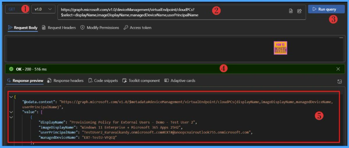 htmdcommunity's tweet image. 👉How to List all Windows 365 Cloud PCs in your Tenant using Microsoft Graph API - anoopcnair.com/windows-365-cl…
➡Windows 365 is your Personal Computer in the Cloud
➡Know More about MS Graph Permissions
#Windows365 #CloudPC #HTMDCommunity