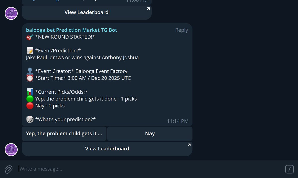 Should be an easy W for Joshua?  We're not so sure!  Start your streak by visiting t.me/+saIz8GP6wfE0O…