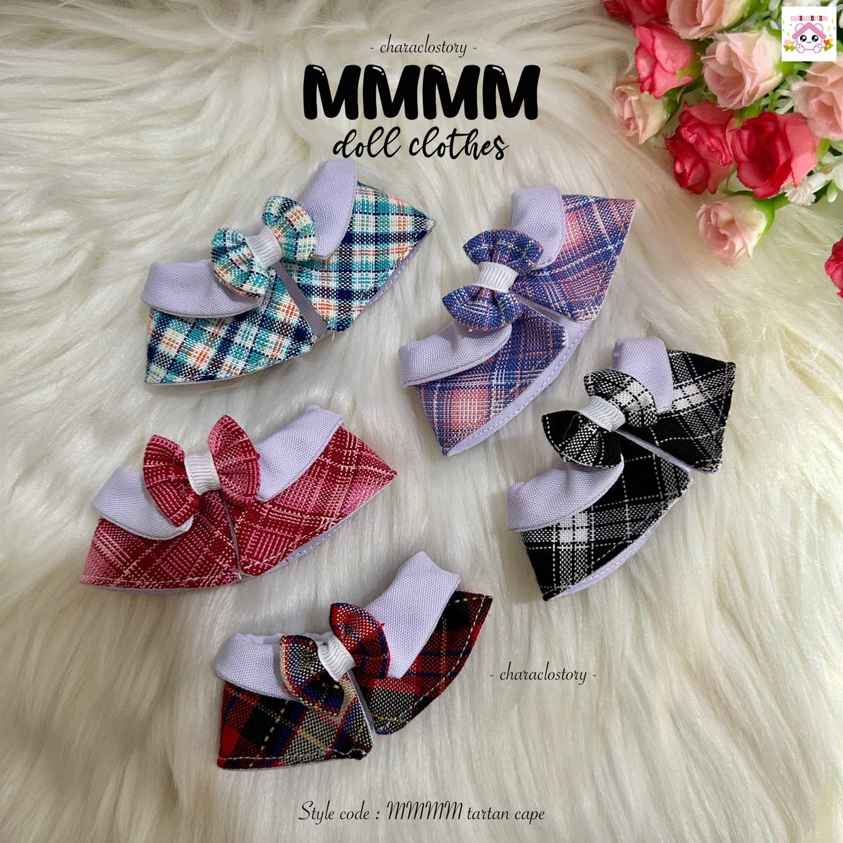 Characlostory's tweet photo. [RT/Like appreciated]
✨WTS Plave MMMM doll clothes 🧸 

OPEN ORDER (READY STOCK)
Tartan cape
Available in 5 colours

Find us on :
🍊https://t.co/gqRRIzwTwU

#MMMM #PLAVE #dollclothes https://t.co/Qq8qcVC1Eq