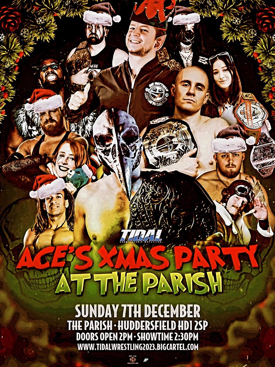 What's better than an Ace Matthews match?

That's right. A whole show hosted by Ace Matthews, a la this one from Tidal Wrestling on Sunday.

Obviously, the show would be even better if Ace Matthews also wrestled, but Christmas isn't about excess.

🎟️tidalwrestling2023.bigcartel.com/product/novemb…