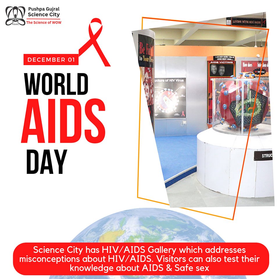On #WorldAIDSDay2025, we stand together to spread awareness, fight stigma and promote healthy choices for all. #PGSC  houses a dedicated HIV/AIDS Awareness Gallery that helps visitors understand the science, prevention and social impact of HIV in an easy and interactive way.