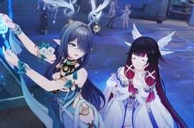 hourlytsaritsa's tweet photo. 6.2 leaks❕️

MY BABYYY LOOK AT HER SO HAPPY WITH COLUMBINA IM CRYING 😭😭
I need this pic in better quality 
#原神 #Lauma https://t.co/hNI4Sp37FL