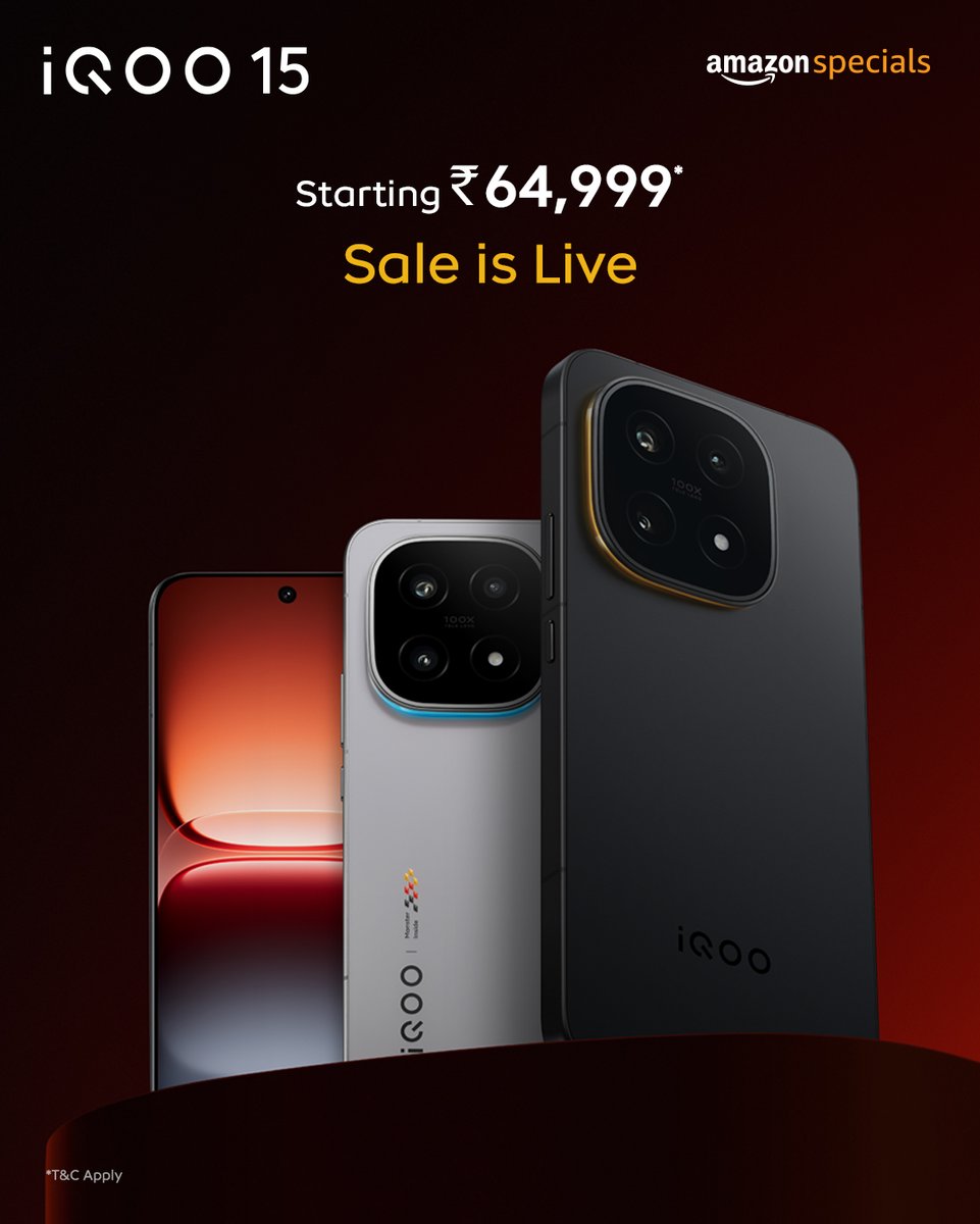 stufflistings's tweet image. Today, I&apos;m giving away the iQOO 15

To win:
1. Like this post
2. Quote repost using #winiQOO15 #BeTheGOAT #iQOO15
3. Answer some questions

Happy winning