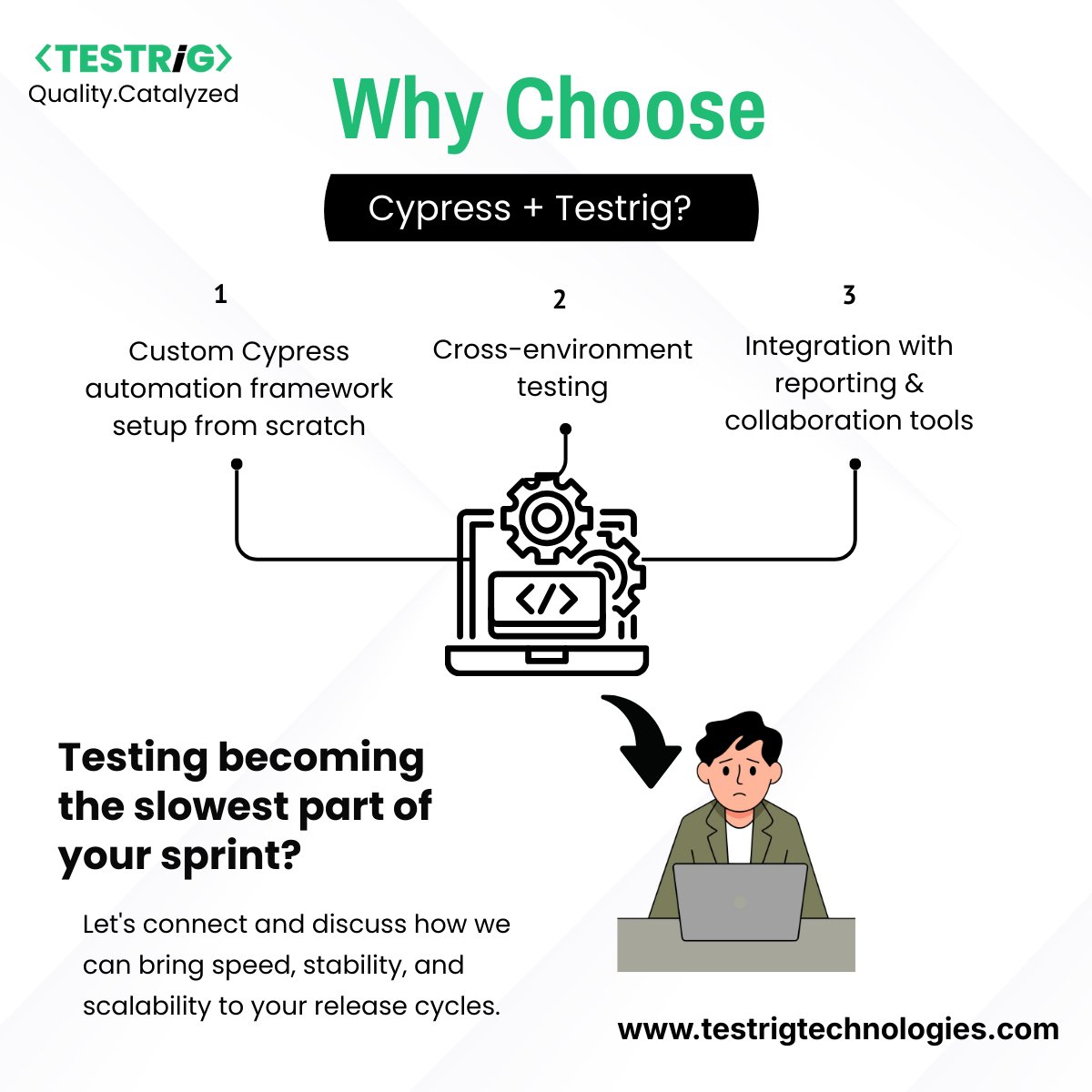 testrig_qa's tweet image. Let&apos;s connect and see how we transform testing workflows with #Cypress! 

From framework setup to full-scale implementation, we&apos;re your end-to-end Cypress #automation partner.

Connect: testrigtechnologies.com/cypress-testin…

#SoftwareEngineering #softwaretestingstrategy #QA