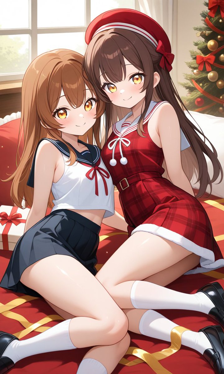 LucioPeralta15's tweet photo. Oh, yeah, Onii-chan, it's that season...
.
.
.
.
.
.
https://t.co/itiwDaM62Q
.
.
.
#オリジナル #AIイラスト #aiart #AIpicture #pixai #pixaiart #animegirl #originalcharacter #Bea_OC #Lila_OC #BeaWillowby #LilaReyes #Christmas https://t.co/8VgrU9ps7m