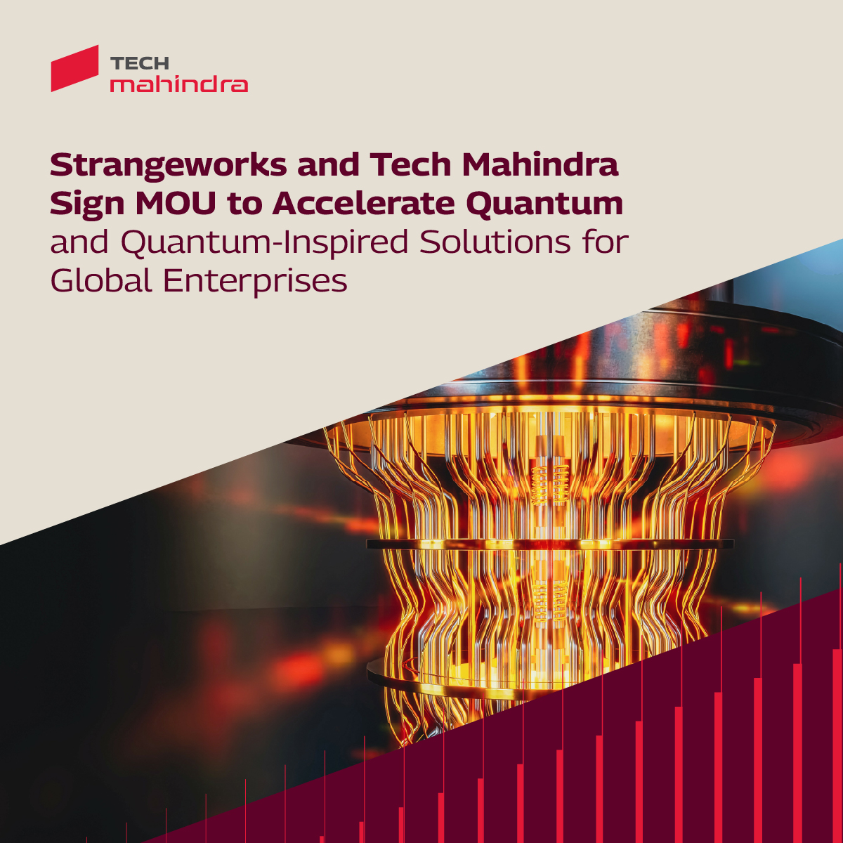 tech_mahindra's tweet image. The #Quantum era is here!

We’re delighted to share that @tech_mahindra and @Strangeworks have united to accelerate quantum and quantum-inspired solutions for global enterprises.

Here’s what Nikhil Malhotra and Pathy Iyer have to say about this strategic #partnership:…