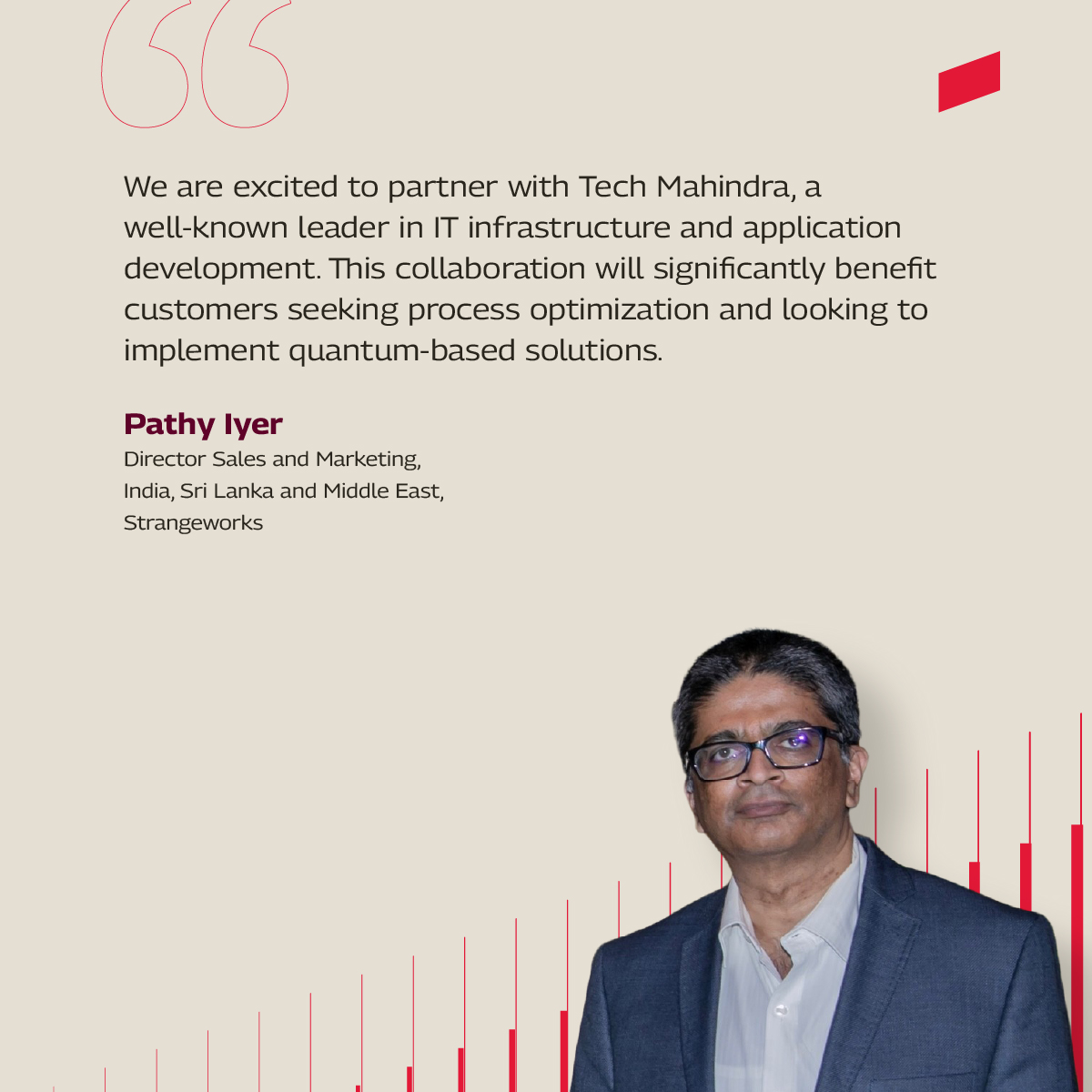 tech_mahindra's tweet image. The #Quantum era is here!

We’re delighted to share that @tech_mahindra and @Strangeworks have united to accelerate quantum and quantum-inspired solutions for global enterprises.

Here’s what Nikhil Malhotra and Pathy Iyer have to say about this strategic #partnership:…