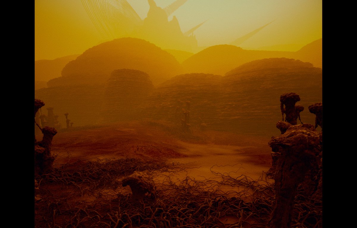 From my own universe: a red planet overwhelmed by severe pollution, its surface scarred by decades of toxic decay.