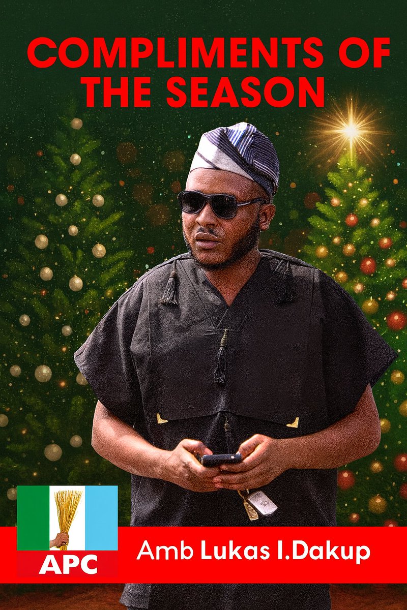 Amblukas001's tweet photo. As we celebrate this joyous season, I extend my heartfelt greetings to all sons and daughters of Plateau.
May the spirit of Christmas inspire unity, strengthen our democracy,
Let love lead, let peace reign, and let development be our collective priority.
Season’s Greetings! https://t.co/Sb5jwzXyPu