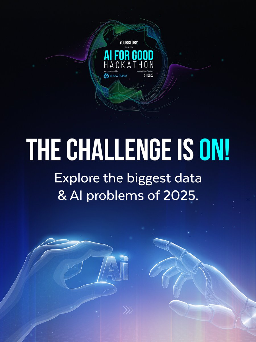hack2skill's tweet image. The AI for Good Challenge is here! Use Snowflake &amp;amp; AI to solve real-world problems in Health/Climate. $5K USD prize pool. Registration ends Jan 4. Don&apos;t miss the window!

➡️ rebrand.ly/AIforGood

#AIFORGOOD #Snowflake #Hackathon #DataScience