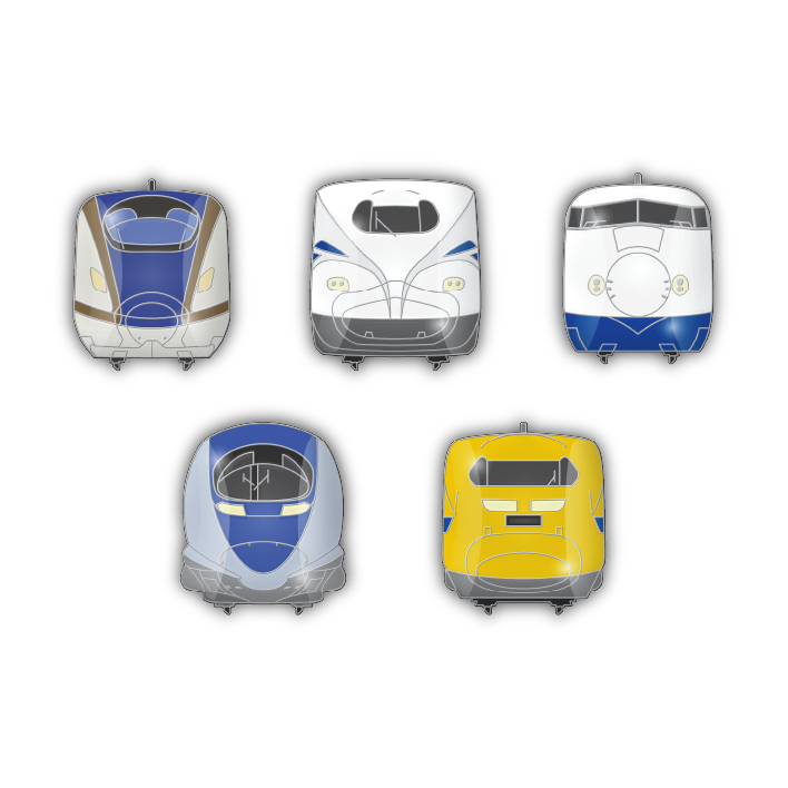 ★#ご当地ピンズ 情報局★ 
 
＼✨商品情報📷／  
JR西日本新幹線ピンズ　300円(税込)が好評発売中！
人気の車両5種をラインナップしました。
#新商品 
#鉄道ピンズ 
#カプセルトイ 
#お土産 
#鉄道
#新幹線
#JR西日本