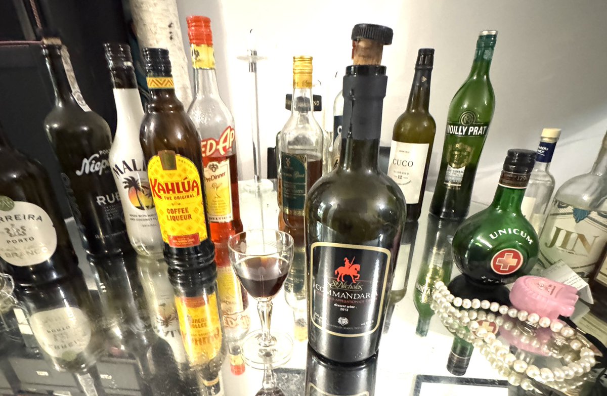 alialexander's tweet photo. #Dregsvember 
#Day30
Last day of Dregsvember  - a little #Commandaria after dinner. 
Still so many bottles 🙁 https://t.co/p4GaG2PGvB