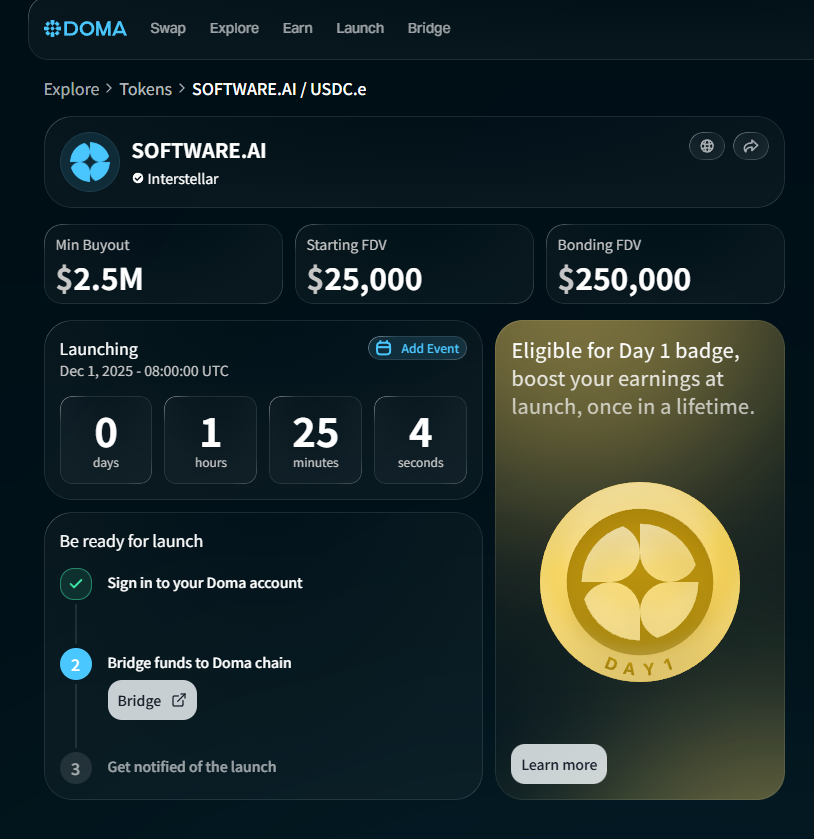 RK_Bitcoin's tweet photo. 这玩意属于 meme 项目 还是存钱 项目?@domaprotocol
🔗链接:https://t.co/PtccKlwoK1
$SOFTWARE.AI #SOFTWAREAI https://t.co/ryfg0gILek