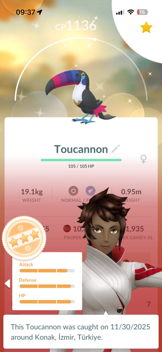 kingdeoxys_tl50's tweet image. Shiny Toucannon🦜‼️✨✨✨ Pokémon GO Community Day November!  #PokemonGOCommunityDay #Pikipek #PokemonGO #ポケモンGO #ツツケラ #ツツケラコミュデイ #ツツケラコミュニティデイ