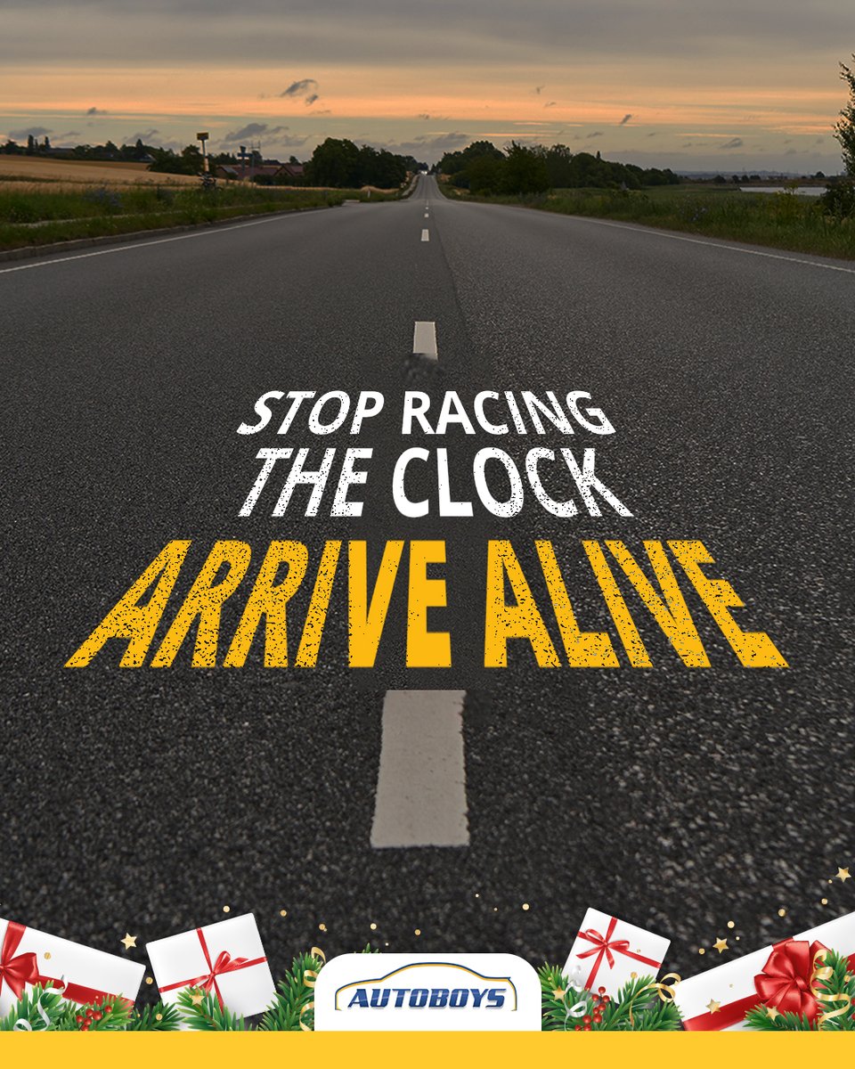Rushing never pays off. The holidays, the lights, the music waiting at your destination, it’ll all still be there. Take it slow, enjoy the drive, and get there safe. ⏱️🛑

Safe travels from all of us at Autoboys! ✨

#Autoboys #RoadSafety #DriveSmart #StaySafe