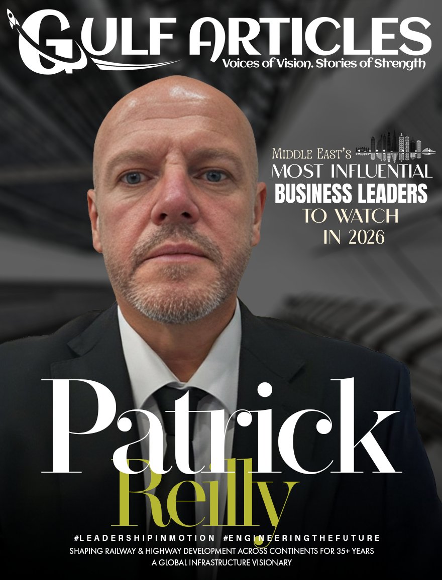 Gulfarticless's tweet image. Patrick Reilly - Middle East’s Most Influential Business Leaders to Watch in 2026 - A Feature by GulfArticles | December Edition

🔗 Read his journey: gulfarticles.com/middle-east-mo…

✨ Explore. Learn. Get Inspired.

 #PatrickReilly #InfrastructureLeadership #RailEngineering #Gulf