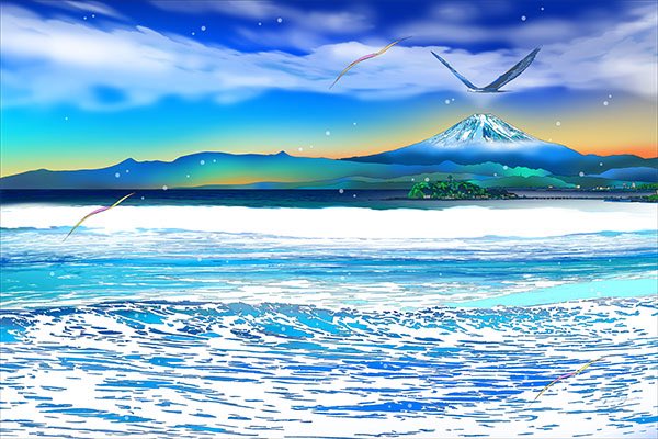 絵画　鳥　海 fit=scale-down,w=1200