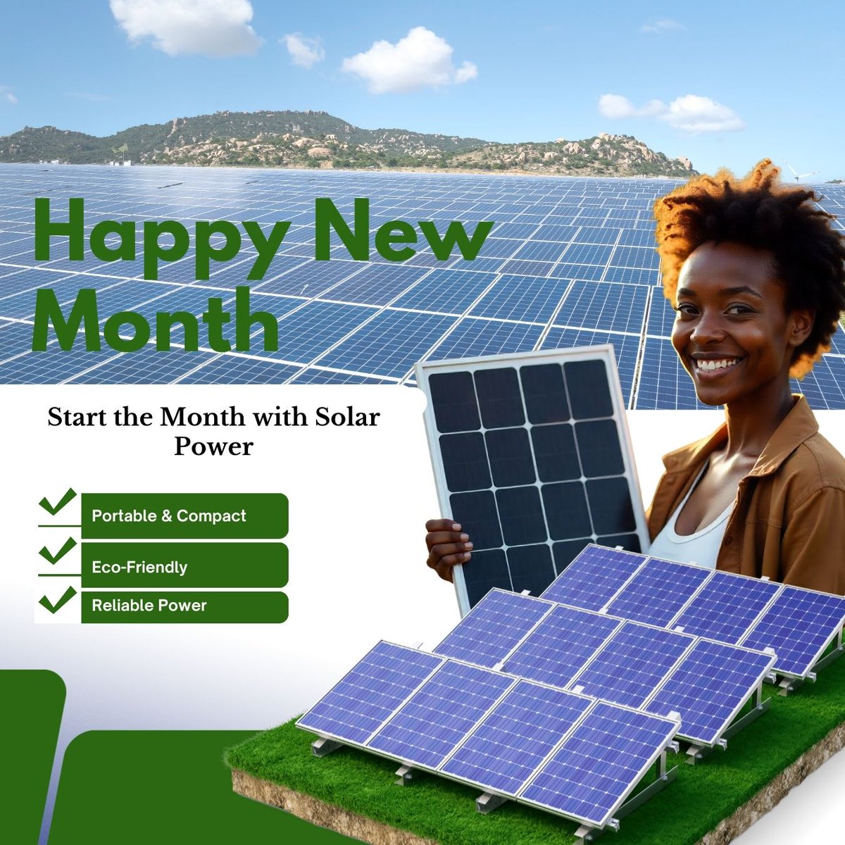 ace_solar1's tweet photo. A New Month, A New Beginning with Solar Power! 🌞✨

Don’t wait—let this new month be the start of your journey toward sustainable living.

Contact Ace Solar now, and let’s make this month brighter and greener! 🌍

#AceSolar #NewMonthNewEnergy #SolarPower #SustainableLiving https://t.co/3AzsjD6xwC