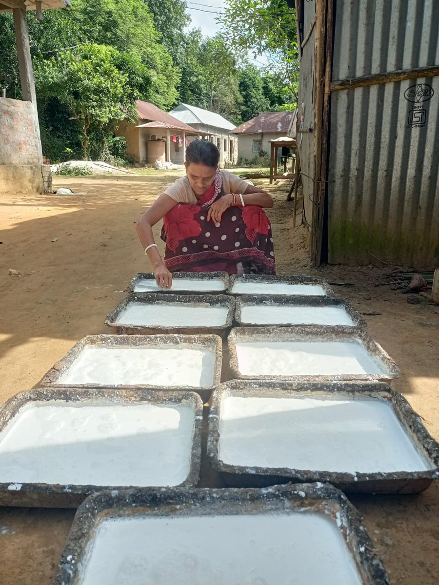 SULMTRIPURA's tweet photo. 🌿 Success Story | Jai Baba Loknath SHG, Mohanpur
Surabala Das from Tulabagan took a ₹30,000 loan to expand her rubber sheet making work.
With 10 years of experience, she now earns approx. ₹20,000/month 💪✨

A true example of #NariShakti &amp; #SHG empowerment!
#TULM #Tripura https://t.co/pTEYuJCzkv