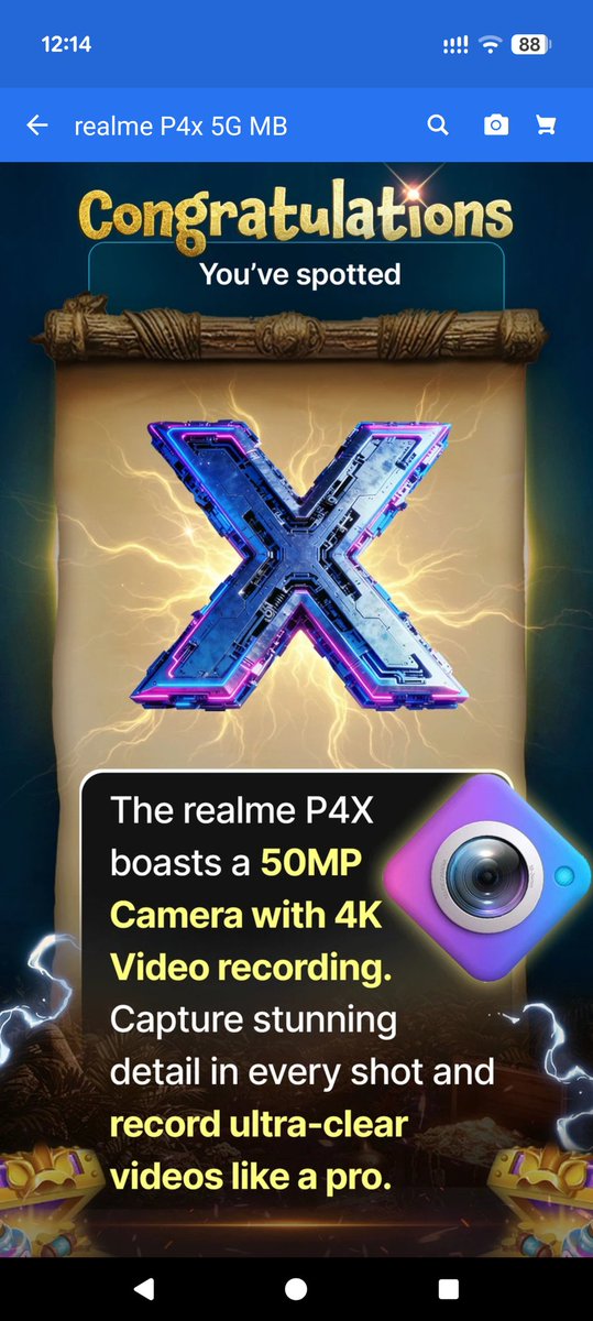 Oomph_Factor's tweet image. Spotted day-5 X. #realmeP4x @realmeIndia