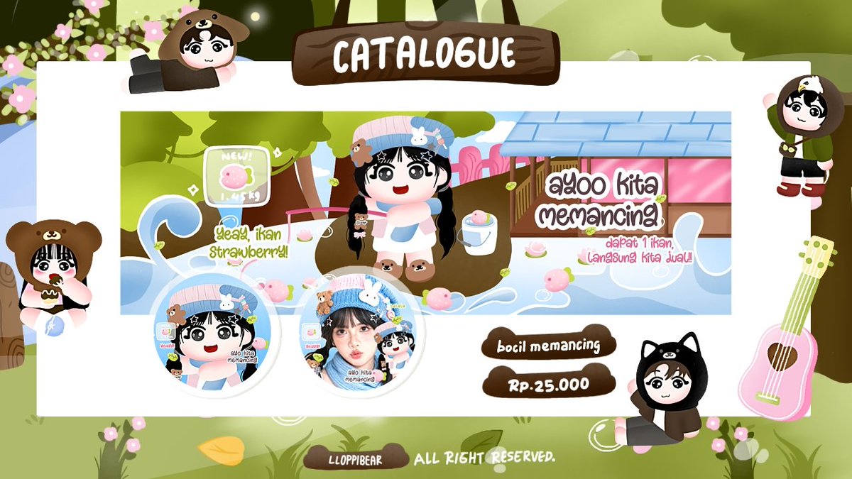 Hawoo, bantu repost yaa GOMAWOOO!!!

rayaa mau open titipan untuk semua katalog baru rayaa yeayy!! 👧🏻🍼🍓🧸🤍🍀🎀 jika mau jajank bisa langsung drop foto di tempat yang disediakan, by dm juga bolee!! selengkapnya cek alt yaa, GOMAWOOO!! 

#zonauang