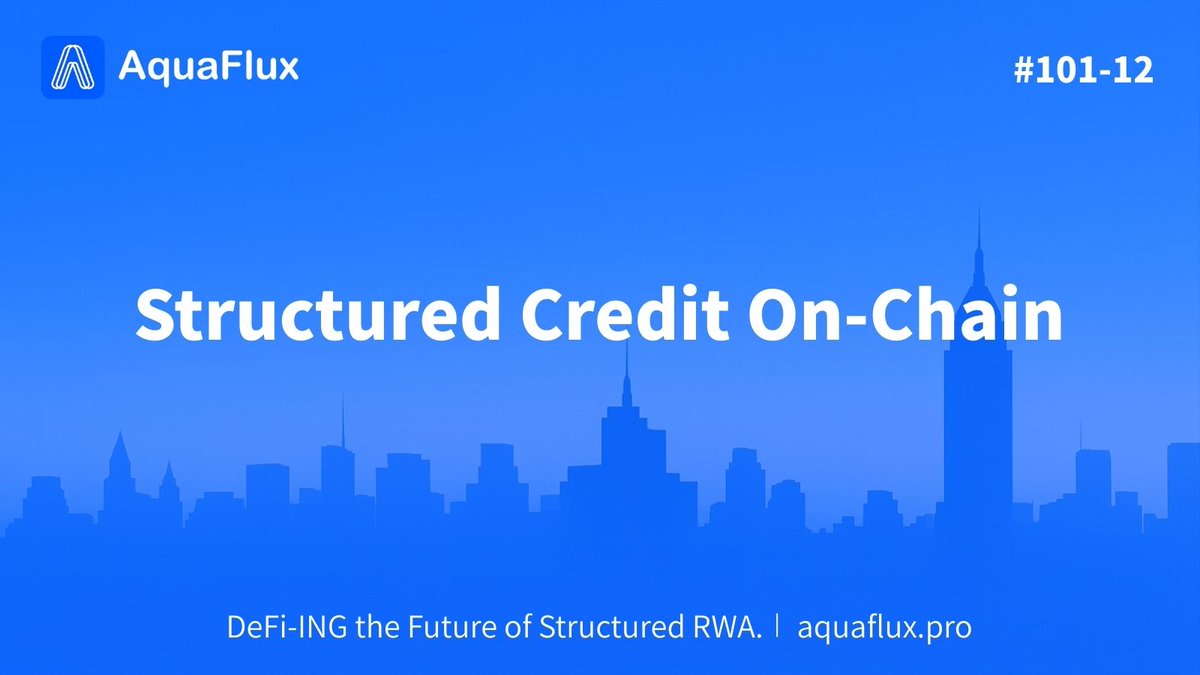 AquaFluxPro's tweet photo. Welcome to #AquaFlux101 โ where RWA gets liquid and yields get personal.๐ง๐งฑ
Credit without structure is noise.
AquaFlux turns it into signal โ tranching, clarity, and flow.
#AquaFlux #RWAfi #TriToken #DeFi https://t.co/dP3XXX6kXR