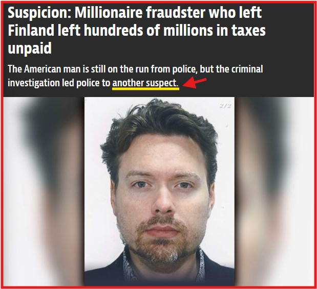 🚨 RUMOR ALERT 🚨

A FINNISH MEDIA TABLOID (ILTALEHTI) CLAIMS THERE MAY BE ANOTHER SUSPECT DIRECTLY CONNECTED TO THE RICHARD HEART CASE.

THIS HAS NOT YET BEEN CONFIRMED BY FINNISH POLICE.