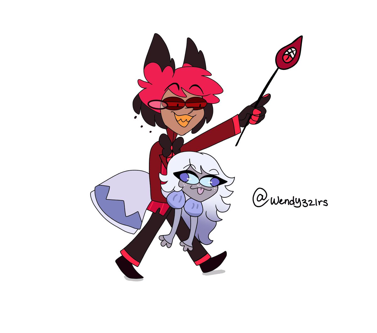 He is now protecting Emily 

#hazbinhotel #alastor