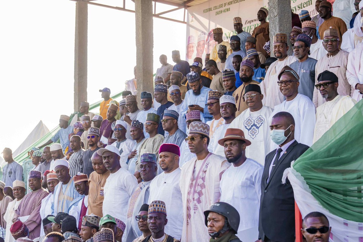 I had the distinct honour of flagging off the empowerment programme facilitated by my brother, the Speaker of the House of Representatives, Rt. Hon. Abbas Tajudeen (Iyan Zazzau), at the Nasara Football Stadium in Kofar Doka, Zaria. I was pleased to attend this important event in