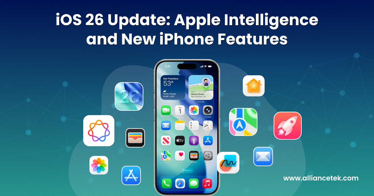AllianceTekInc's tweet image. iOS 26 is here—bringing deeper Apple Intelligence, smarter UX, and game-changing app development features.

Explore how IT leaders can leverage it.

Read the full blog: ow.ly/Y9hS50XzQOz

#iOS26 #AppleIntelligence #MobileAppDevelopment #AITech #AllianceTek