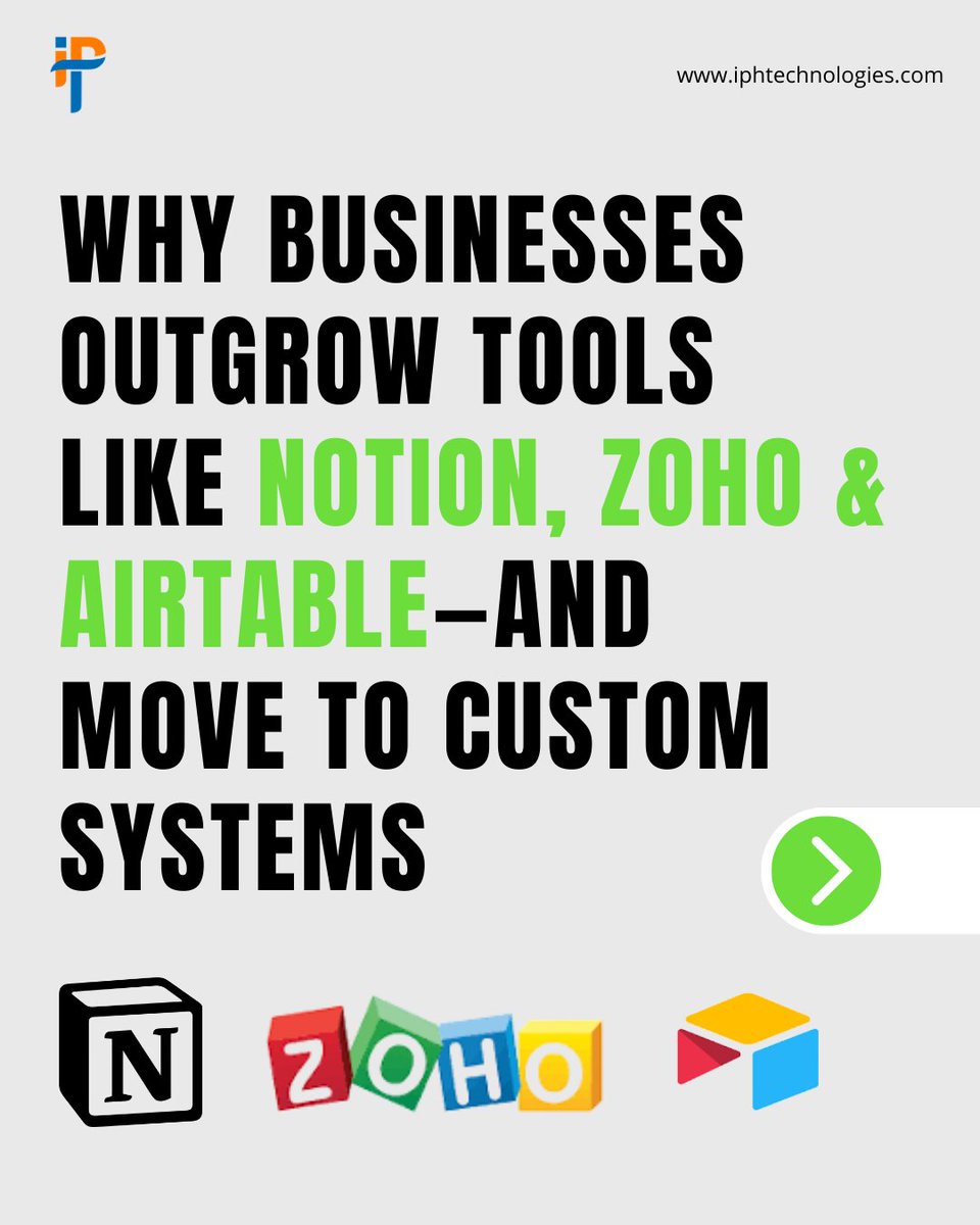 iphtechnologies's tweet image. Your business can’t scale if your tools don’t scale with your business.
#CustomSoftware #BusinessSystems #IPHtechnologies #EnterpriseTech #Automation