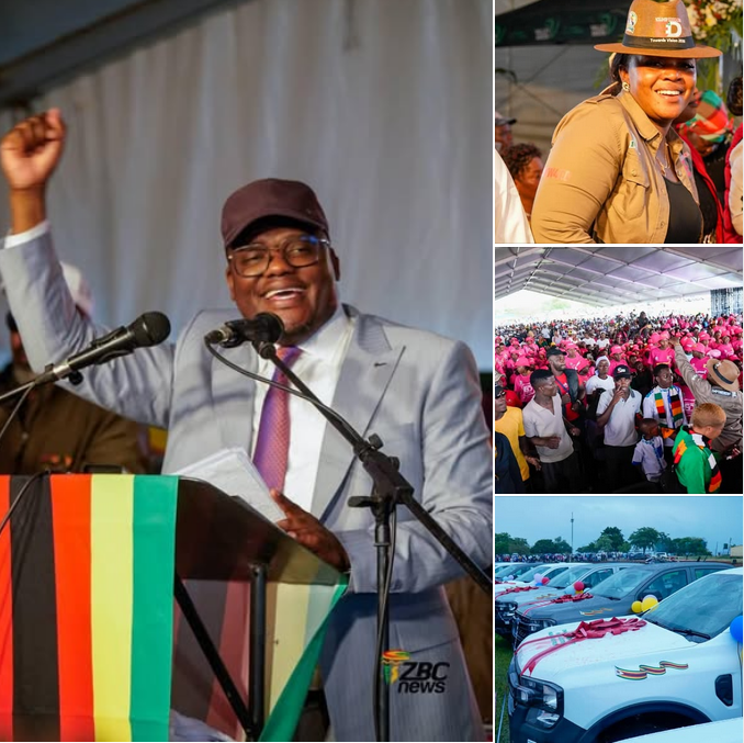 SimangalisoDub5's tweet image. Hundreds braved the rain in #Manicaland for the launch of the Presidential Constituency Empowerment Fund, with 26 constituencies receiving over US500K for community projects. @YoungWomen for ED also received a US250K revolving fund to boost grassroots empowerment. #Empowerment