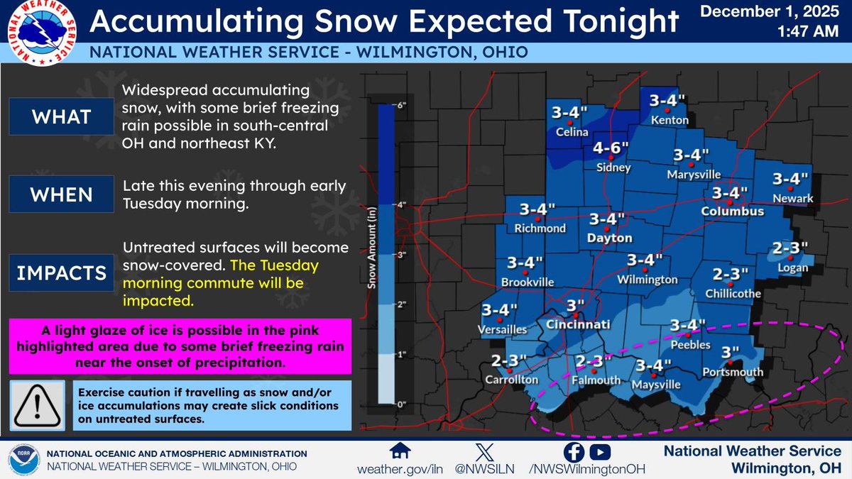 NWSILN's tweet image. Accumulating snow is likely tonight into early Tuesday morning, with several inches likely across a large portion of the local area. The Tuesday morning commute will be impacted for the entire area, even as the snow ends around daybreak.
