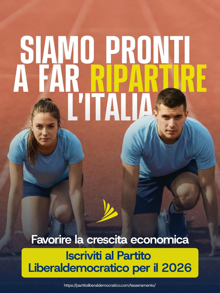 APRE IL TESSERAMENTO 2026 AL PLD

Il <a href="/Partito_Libdem/">Partito Liberaldemocratico</a> nasce 8 mesi fa con l’obiettivo di rendere l’Italia un posto dove sia più facile, per ciascuno, scoprire ciò che piace e in cui si è bravi; e costruirci sopra la propria professione.

 Un’Italia in cui sia piu evidente il