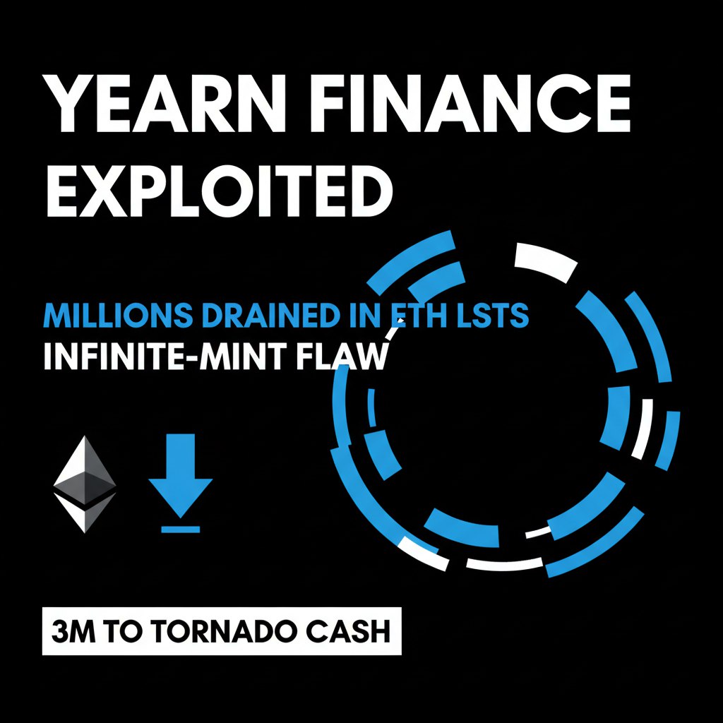 CoinNewsSpan_'s tweet image. Yearn Finance exploited Millions drained in ETH LSTs via infinite-mint flaw 3M already funneled to Tornado Cash. Another DeFi protocol falls victim to exploits. How can we strengthen security in Web3? VitalikButerin thoughts?

#DeFi #Exploits #TornadoCash #Web3Security