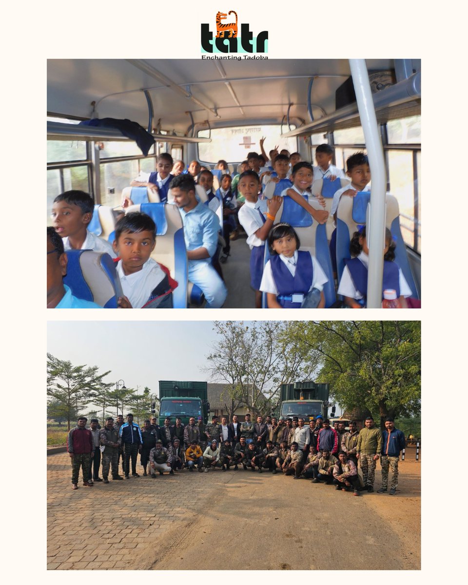 mytadoba's tweet image. 🌿 Chala Mazha Tadobala — Empowering young minds through conservation!

In the Tadoba Core Range, 14 schools from 11 villages, with 264 students &amp;amp; 21 teachers, joined this unique educational outreach initiative.