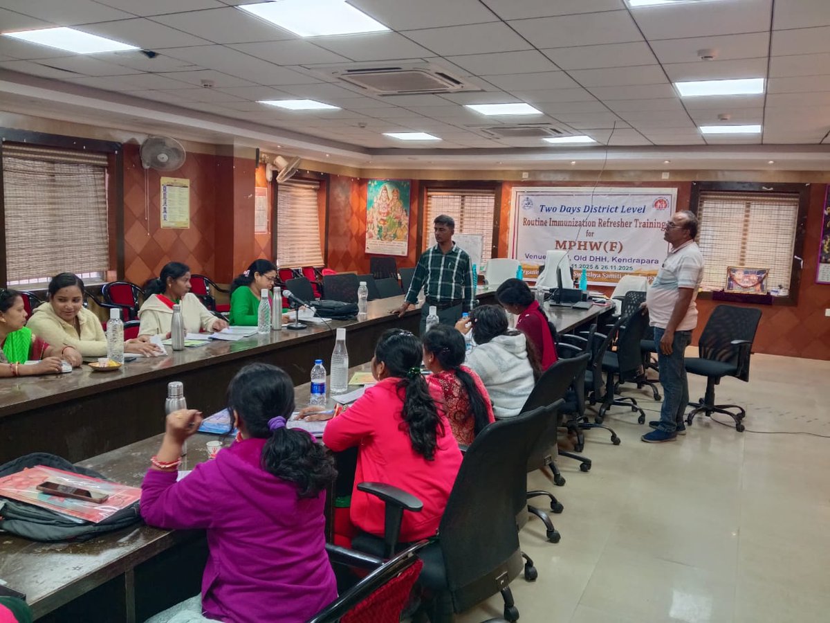 cdmo_Kendrapara's tweet photo. Two Days District Level Routine Immunization Refresher Training of MPHW ( F) held at DTU Kendrapara . https://t.co/UPNcvJZLI4