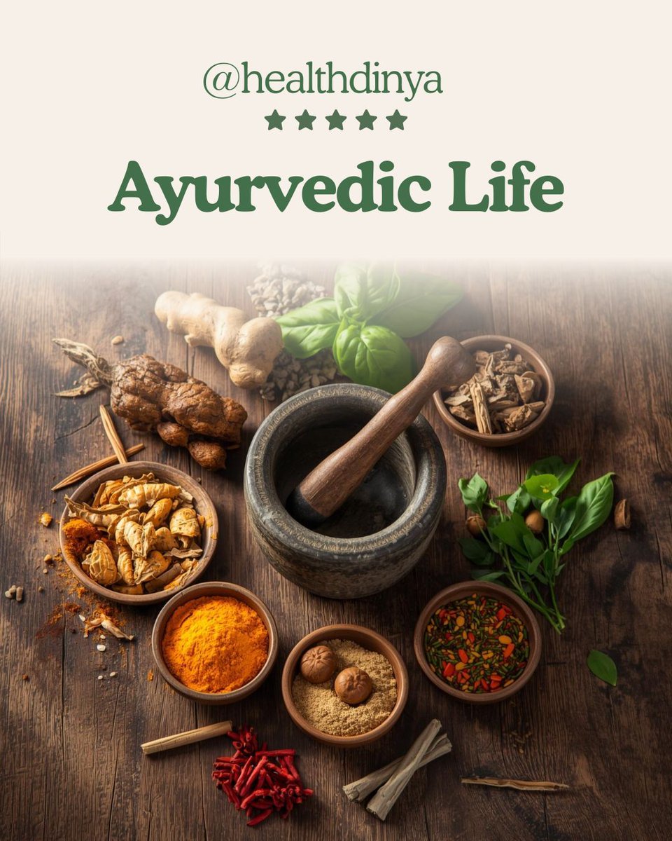 HealthDinya's tweet image. Discover the balance of nature and nurture through the ancient art of Ayurveda. 🌱 #AyurvedicLife #Routine # #Consistency #SelfImprovement #MorningRoutine #winterRoutine #HealthyHabits  #LifestyleChange #GoalSetting #WellnessJourney #SuccessHabits  #healthdinya #healthytips