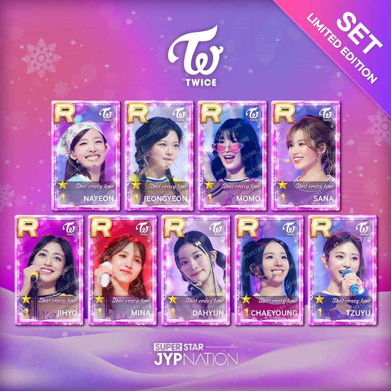 TWICE Superstar SSJYP JYP Nation Photocard Best 1, Christmas