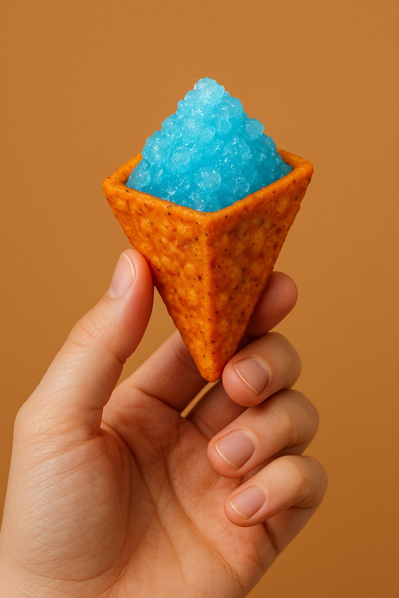 I want a snack. 

3D Doritos + Ice Slushy. 

My Childhood Grail.