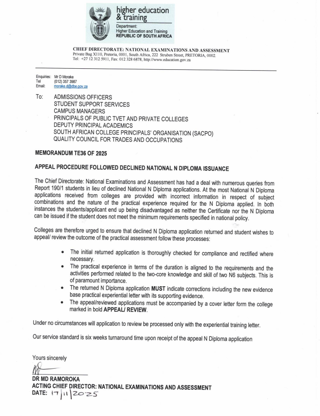 Tshwane North TVET College tweet media