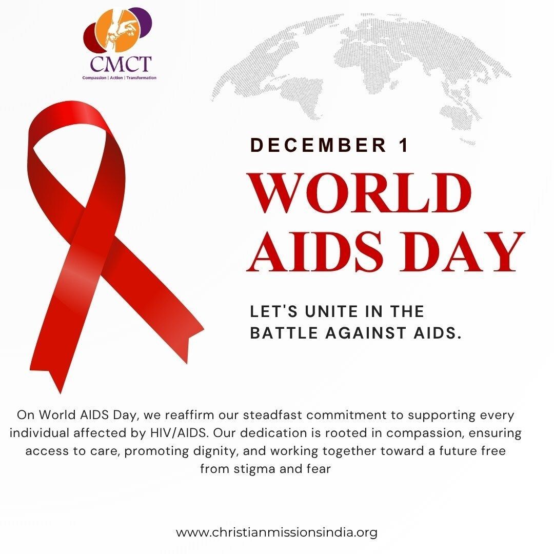 cmctindia_org's tweet photo. On World AIDS Day, we stand with everyone impacted by HIV/AIDS—committed to compassion, dignity, and access to care. Together, we work toward a future free from stigma and fear.

To know more, visit – https://t.co/Uv6pk1TyVU

#CMCT #WorldAIDSDay #EndStigma #SupportAndCare https://t.co/oC8GY97YpI