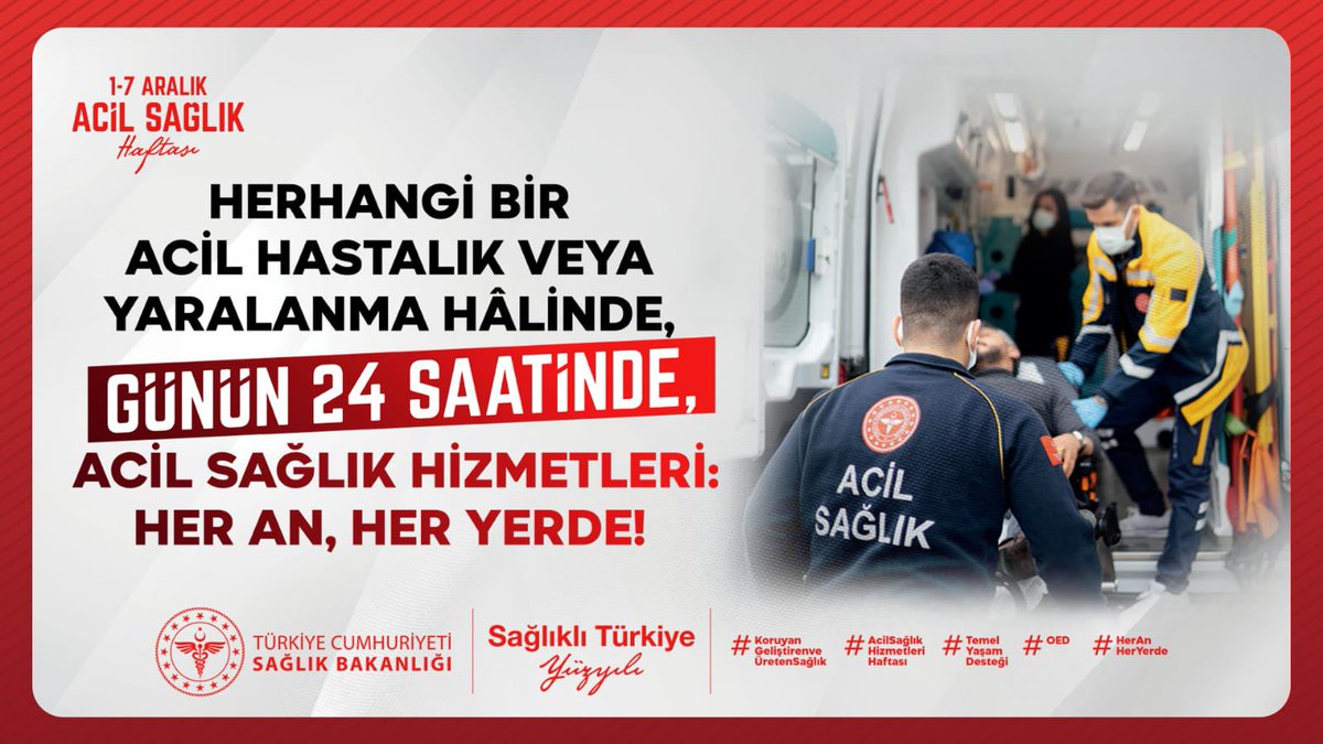 Her an,her yerde #AcilSağlıkHizmetleriHaftası