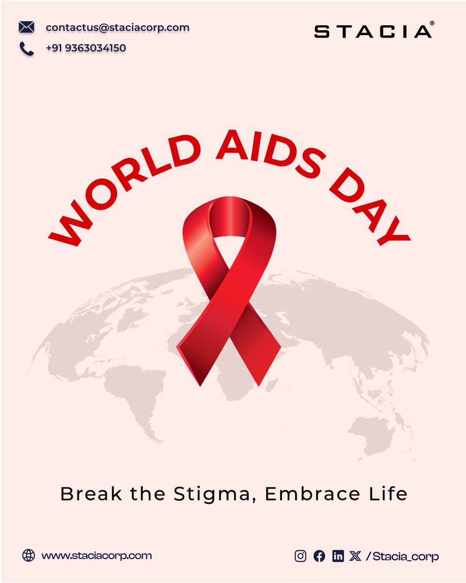 StaciaCorp's tweet photo. Honoring strength, promoting awareness, and embracing life this World AIDS Day.

#WorldAIDSDay #EndTheStigma #BreakTheStigma #EmbraceLife #AIDSAwareness #HIVAids #SupportAndSolidarity #RedRibbon #KnowYourStatus #SpreadLoveNotStigma #TogetherWeCan #AwarenessMatters https://t.co/7aiIp40C7O