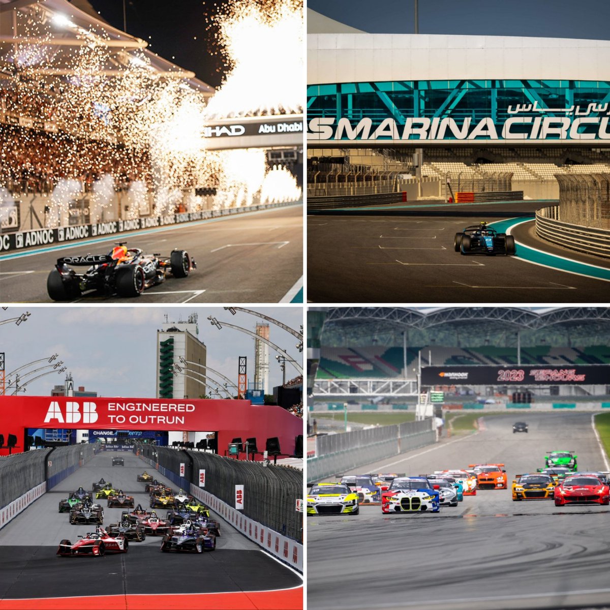 🏁 MOTORSPORT 1-7 DICIEMBRE 🏁

(*) Última ronda

🏎️🇦🇪 F1* y F2* - Yas Marina
🏎️🇧🇷 Fórmula E - São Paulo
🏎️🇲🇾 24H Series Middle East - 12H Sepang
🏎️🇸🇦 F4 Saudí* - Jeddah
🏎️🇧🇷 NASCAR Brasil*, Copa Truck* y más - Interlagos