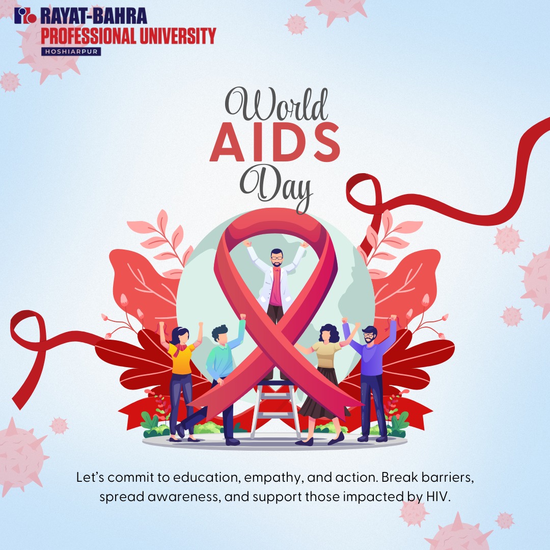 RayatBahraHsp's tweet photo. 🌍 World AIDS Day ❤️
Today, #RBPU stands together to raise awareness, inspire hope, and promote a world free from stigma and discrimination.
💪 Spread knowledge. 💬 Break barriers. 🤝 Support those impacted by HIV.
#WorldAIDSDay #EndTheStigma #AwarenessMatters #SupportAndCare https://t.co/QCuCEwt4DP