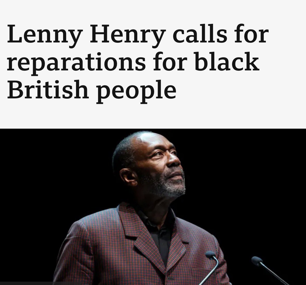 NotFarLeftAtAll's tweet image. Lenny writes: "All black British people... need reparations for slavery," adding that "we personally deserve money for the effects of slavery".