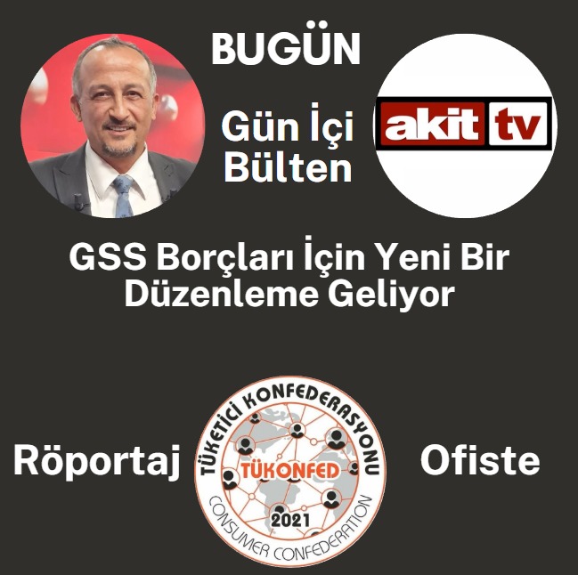 Bugün HABERTÜRK <a href="/Haberturk/">Habertürk</a> Tv'de Sena Alkan <a href="/senaalkan/">Sena Alkan</a> ile birlikte Asgari Ücreti konuşacağız.
CNNTÜRK'te <a href="/cnnturk/">CNN TÜRK</a> Emel Telli <a href="/emeltellii/">emel telli</a> ile birlikte Emlak Vergilerini konuşacağız.
AKİT Tv'de <a href="/akittv/">AKİT TV</a> Furkan Taş <a href="/tasfuurkan/">Furkan Taş</a> ile birlikte GSS'deki yeni düzenlemeyi konuşacağız.