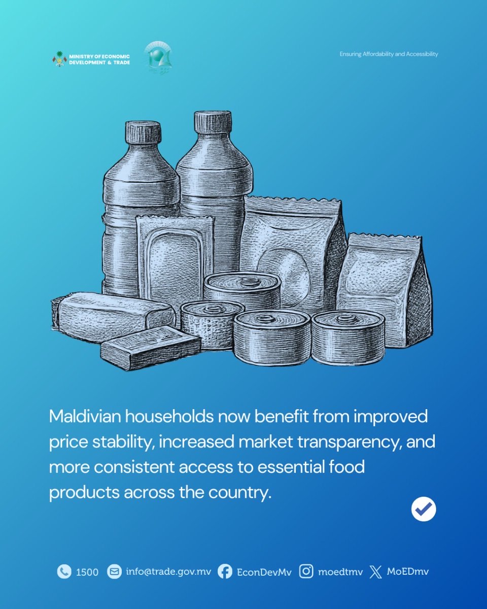 A stronger, more resilient supply chain delivering affordable essentials to Maldivian families.

#MoEDTmv #Hafthaa104